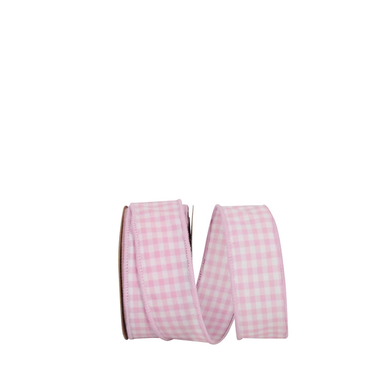 Reliant 1.375" x 10yd. Gingham Check Wired Ribbon
